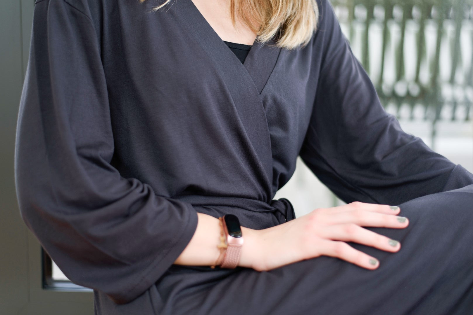 Robe for moms Charcoal
